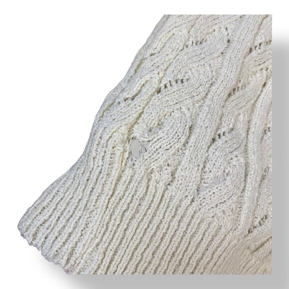 It’s Pure Gould Vintage 1970s‎ Cream Knit Sweater Size Medium Neutral Minimal - Picture 6 of 6
